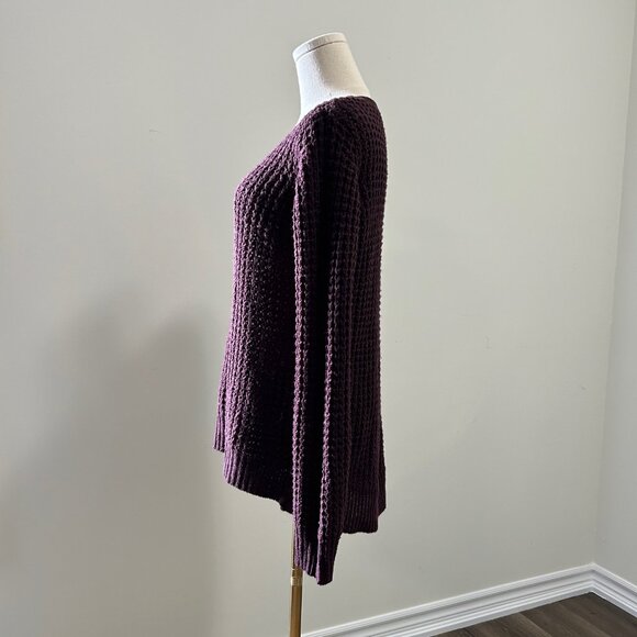 Ardene Purple Chunky Knit Sweater, Size Medium, Good Used Condition - Picture 2 of 11